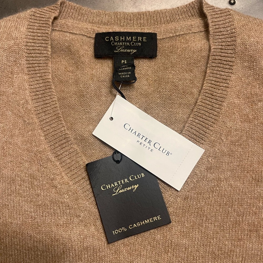 NWT!! V-Neck Cashmere Sweater